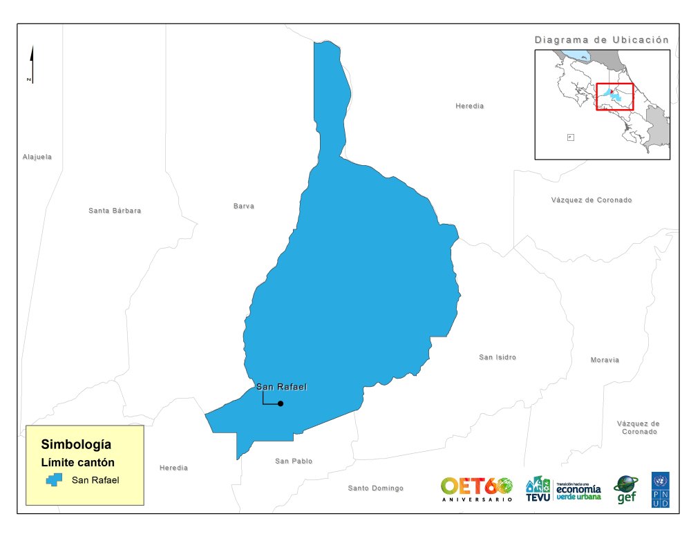 Mapa geopolítico San Rafael  