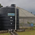 Tanque ecológico e invernadero